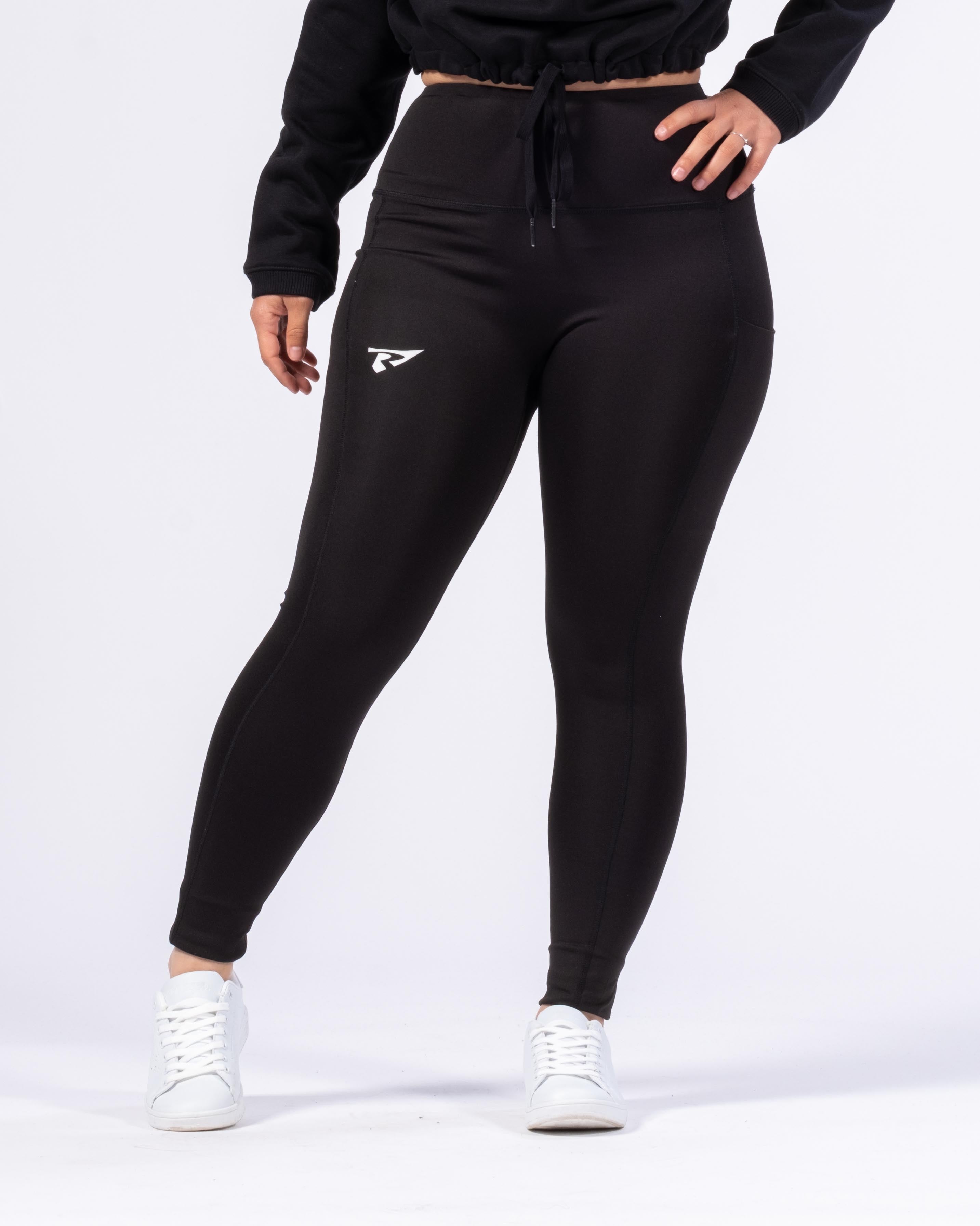 LEGGINGS DE CINTURA ALTA PARA MULHER - PRETO