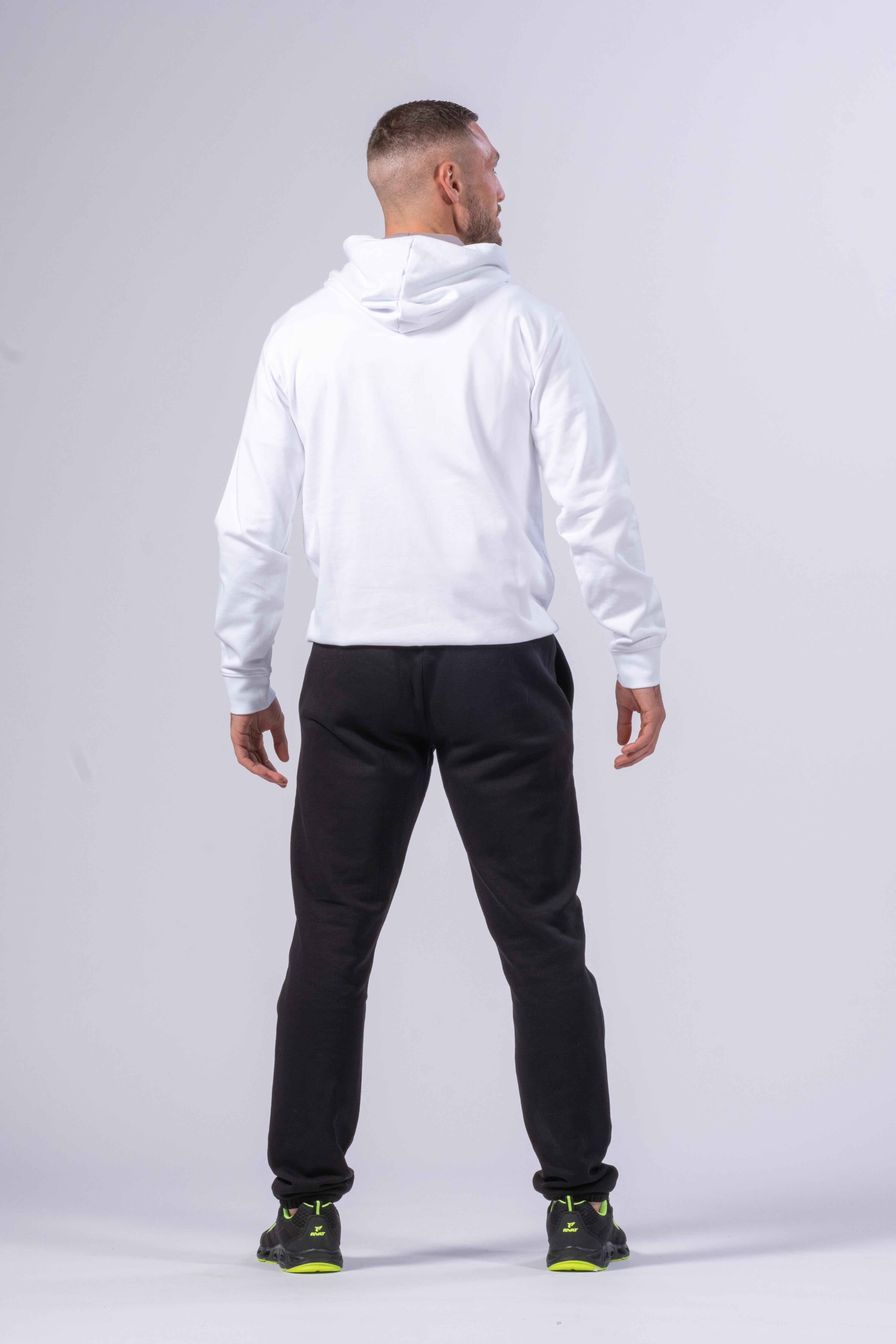 SUDADERA CON CAPUCHA PARA HOMBRE - BLANCO / GRIS