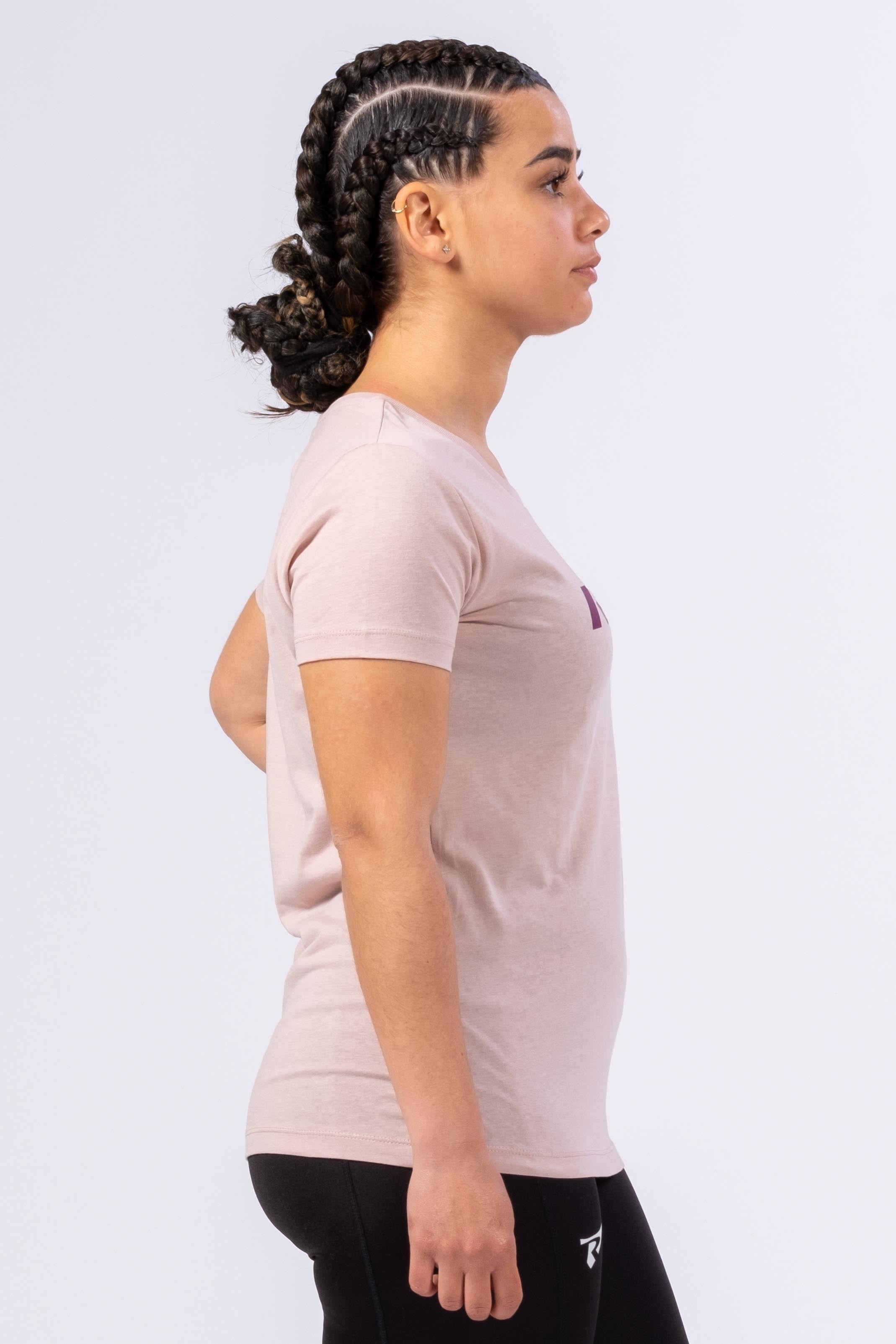 T-SHIRT ORGANIC INSPIRE FEMME EVO - ROSE