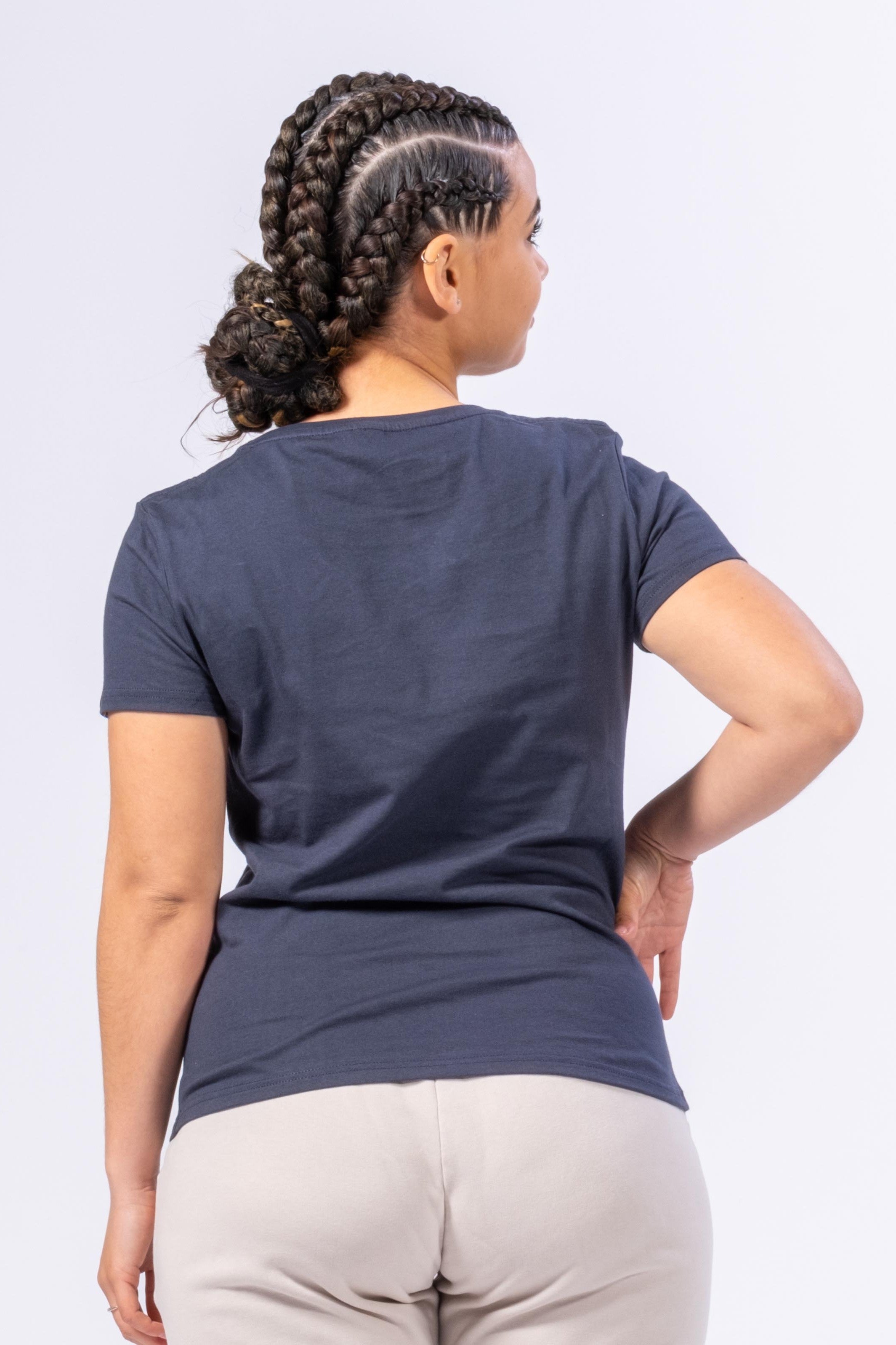 BIO-T-SHIRT FÜR FRAUEN - MARINEBLAU