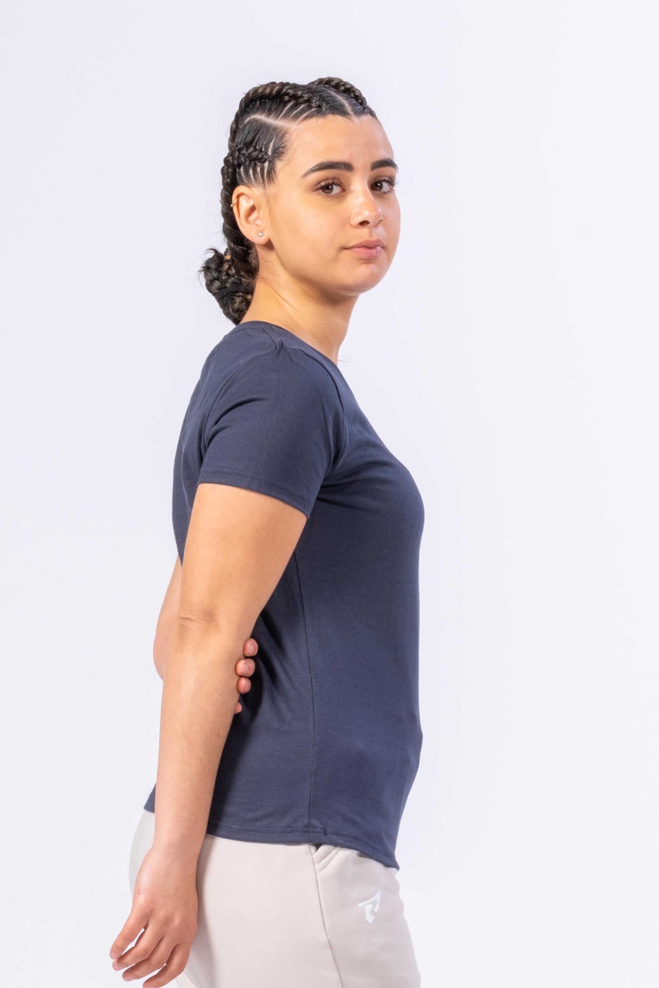 BIO-T-SHIRT FÜR FRAUEN - MARINEBLAU
