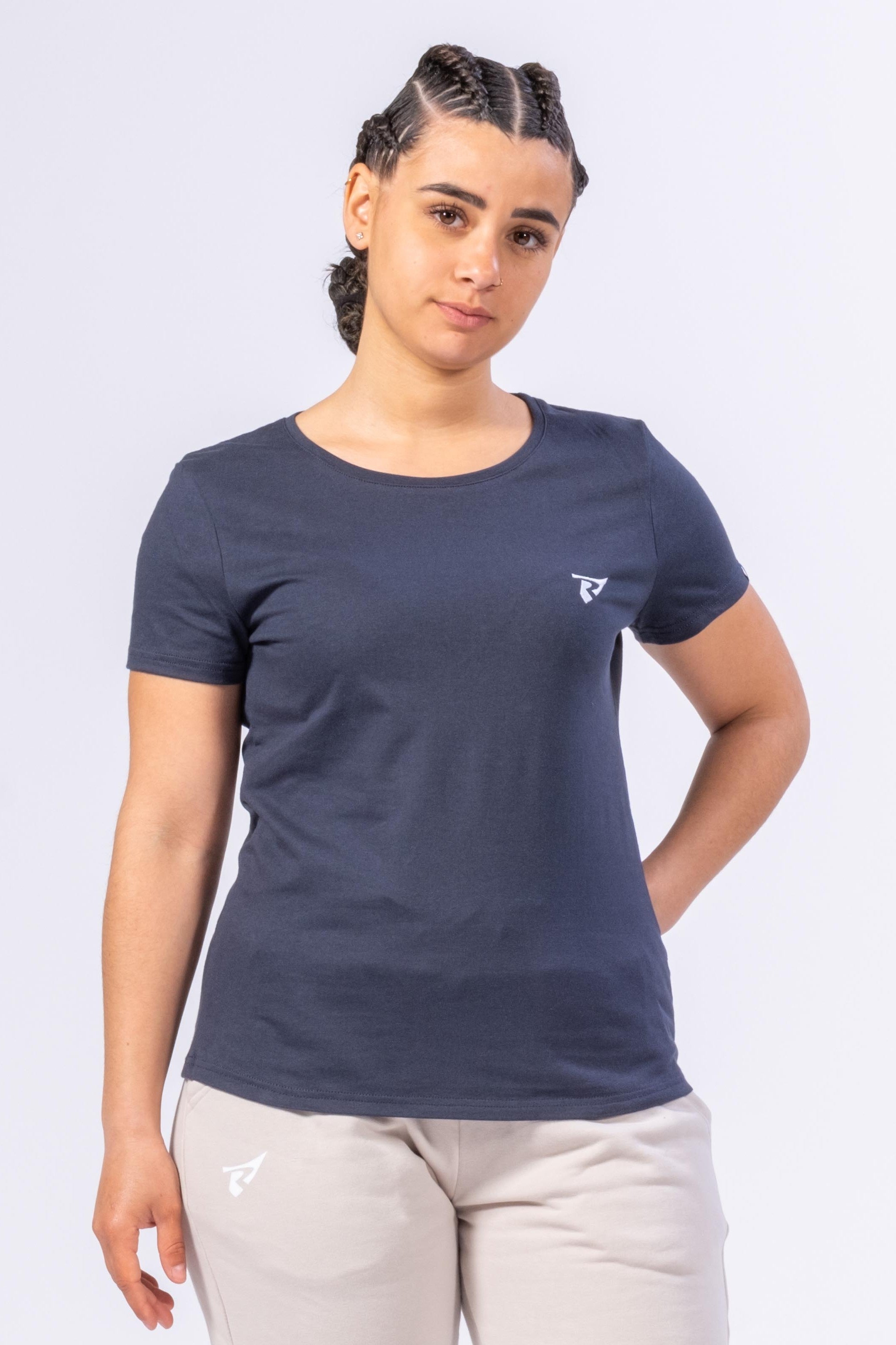 BIO-T-SHIRT FÜR FRAUEN - MARINEBLAU