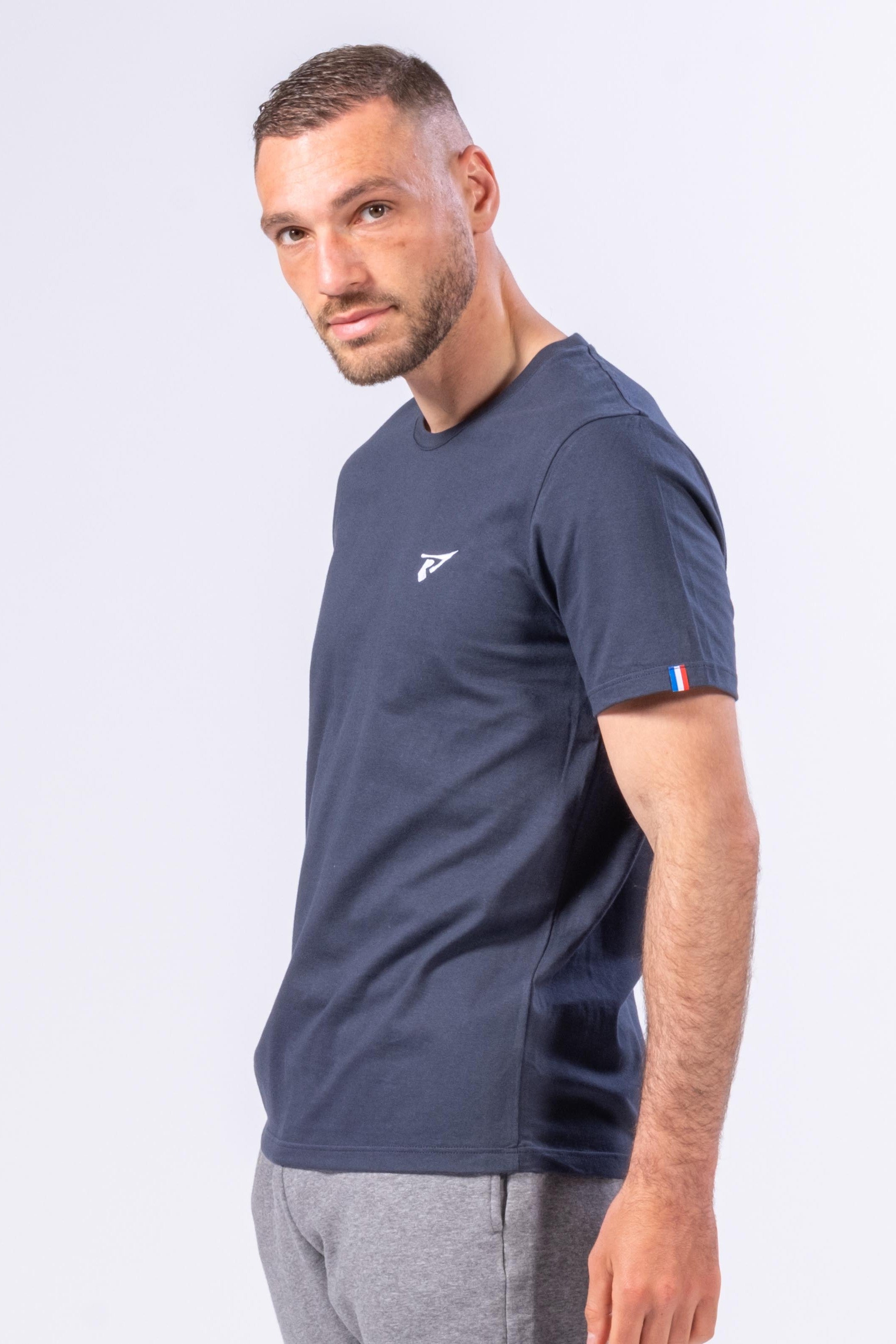 BIO-T-SHIRT FÜR MÄNNER - MARINEBLAU