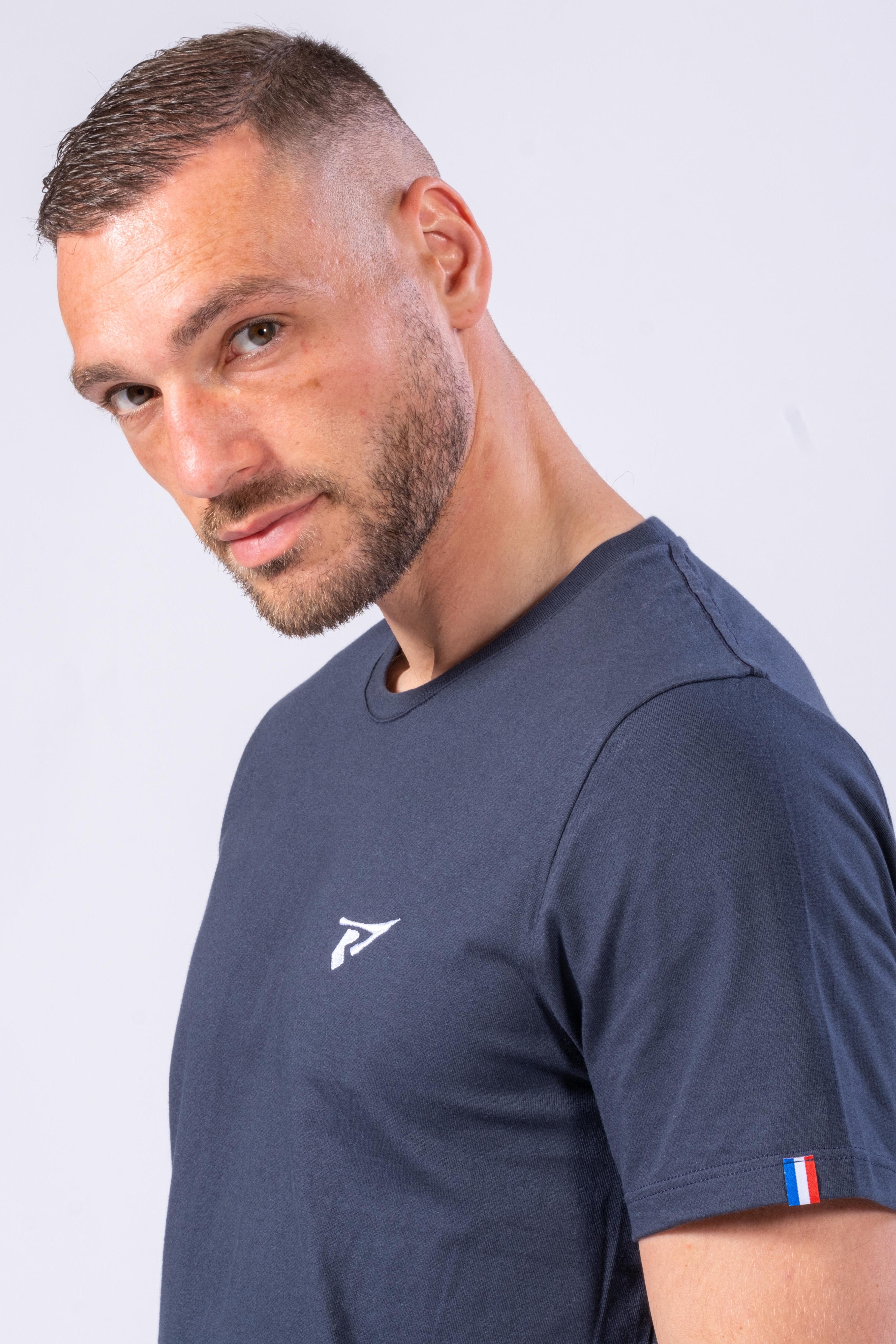 BIO-T-SHIRT FÜR MÄNNER - MARINEBLAU