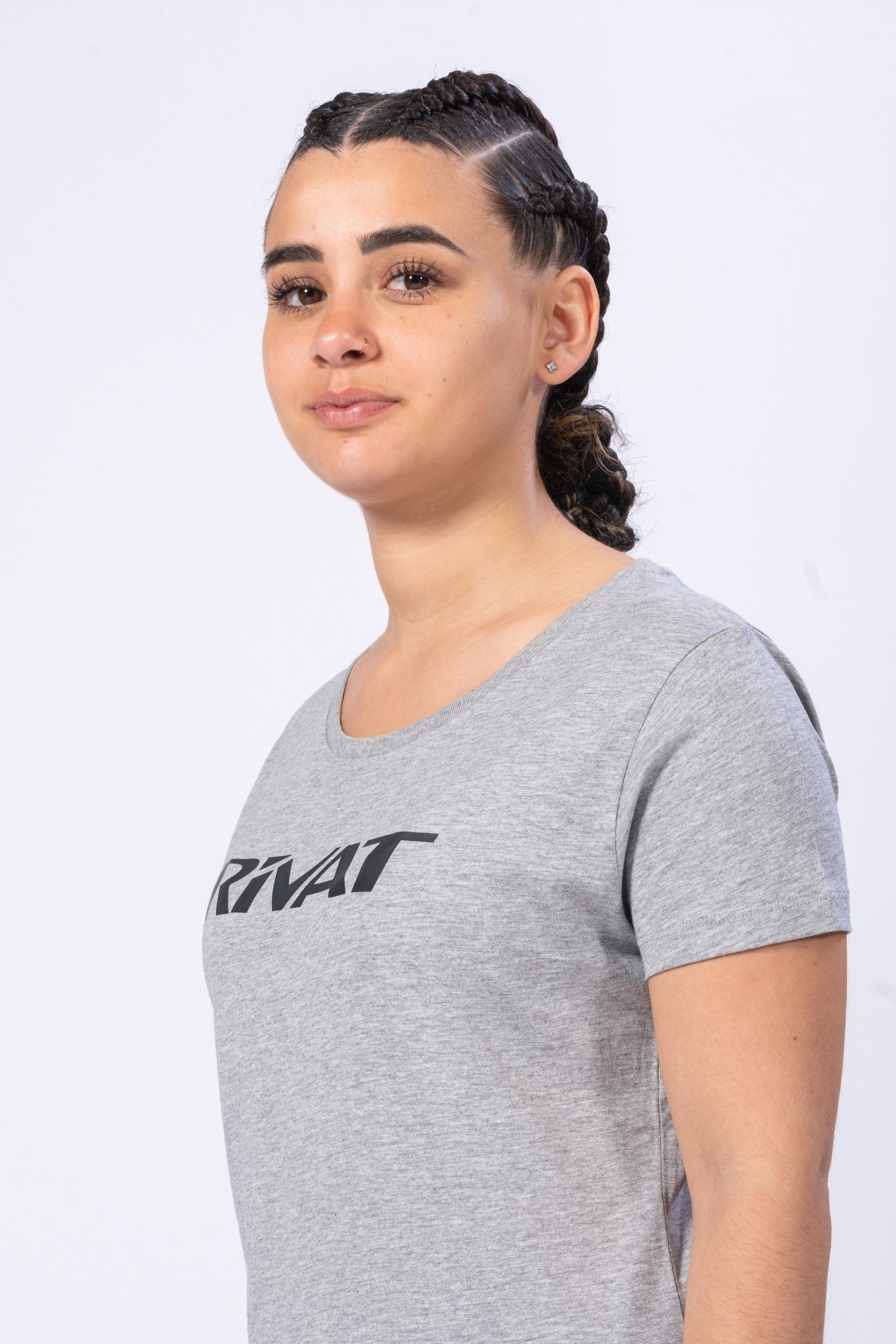 T-SHIRT ORGANIC INSPIRE FEMME EVO - GRIS