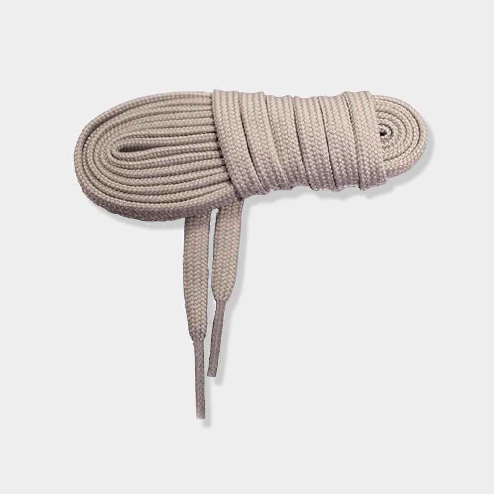 Lacets pour chaussures de savate boxe française beige en nylon tressé de Rivat