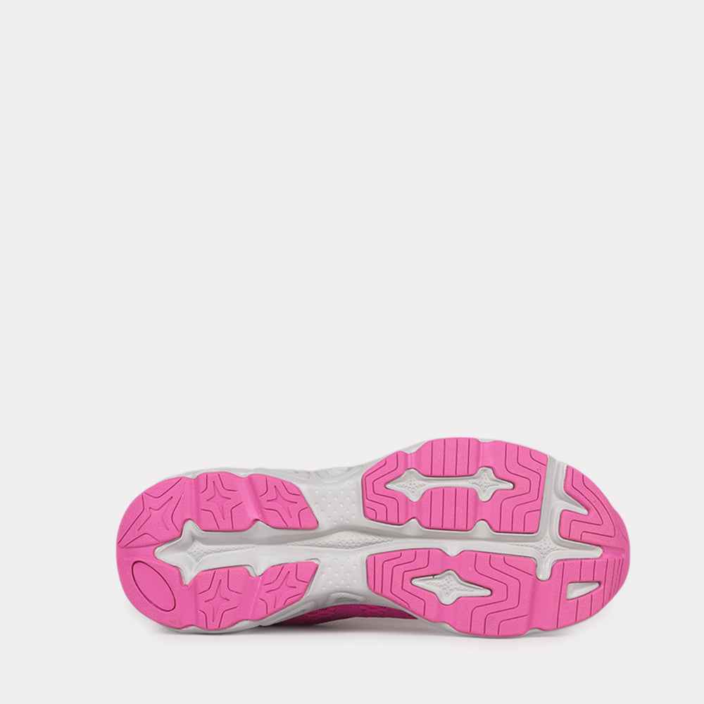 Semelle de chaussures fitness rose femme avec zones antidérapantes pour exercices sportifs