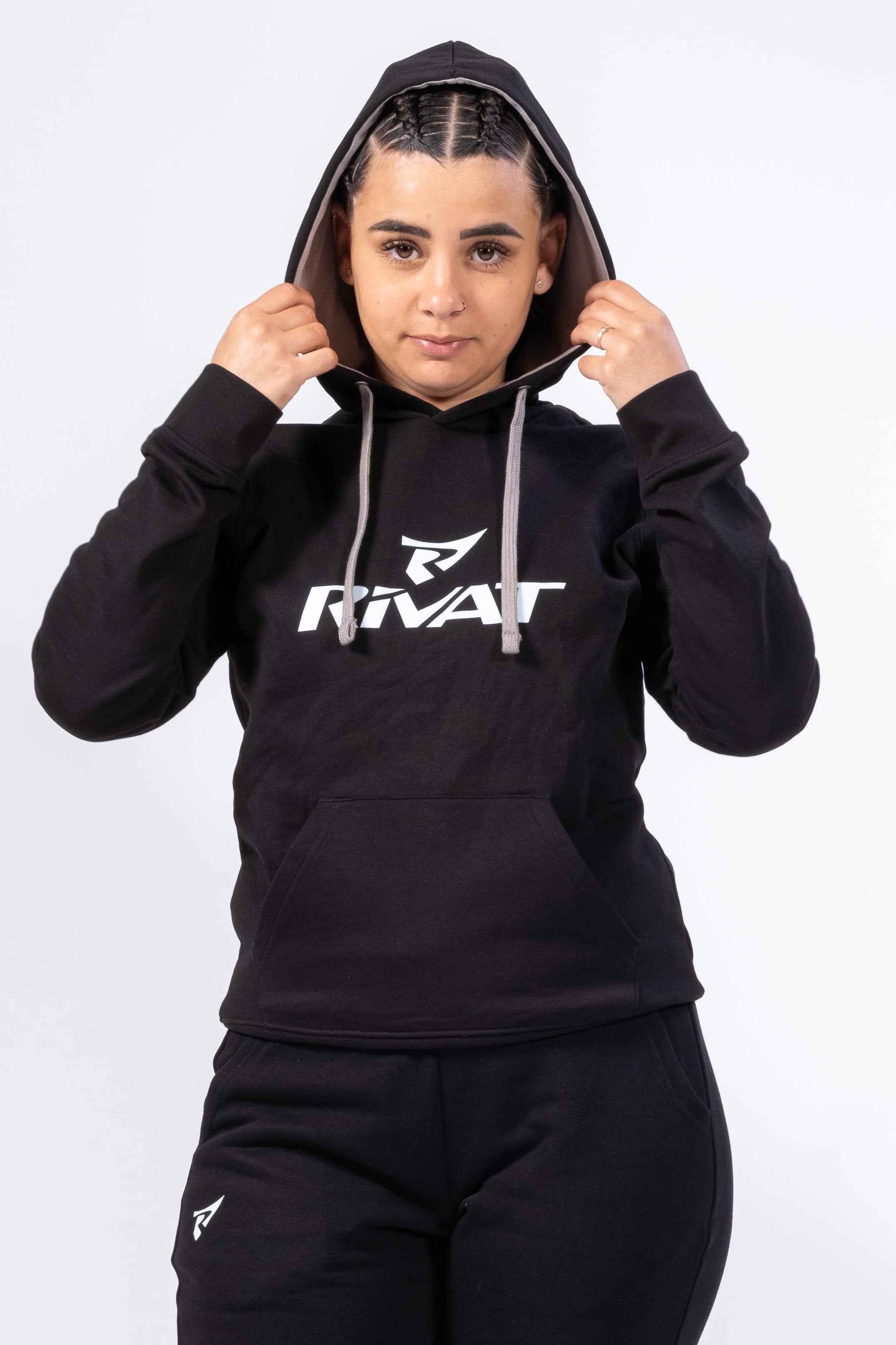 Fleece Sweat Long Capuche Femme Sweat Zippé Col Montant Sweat