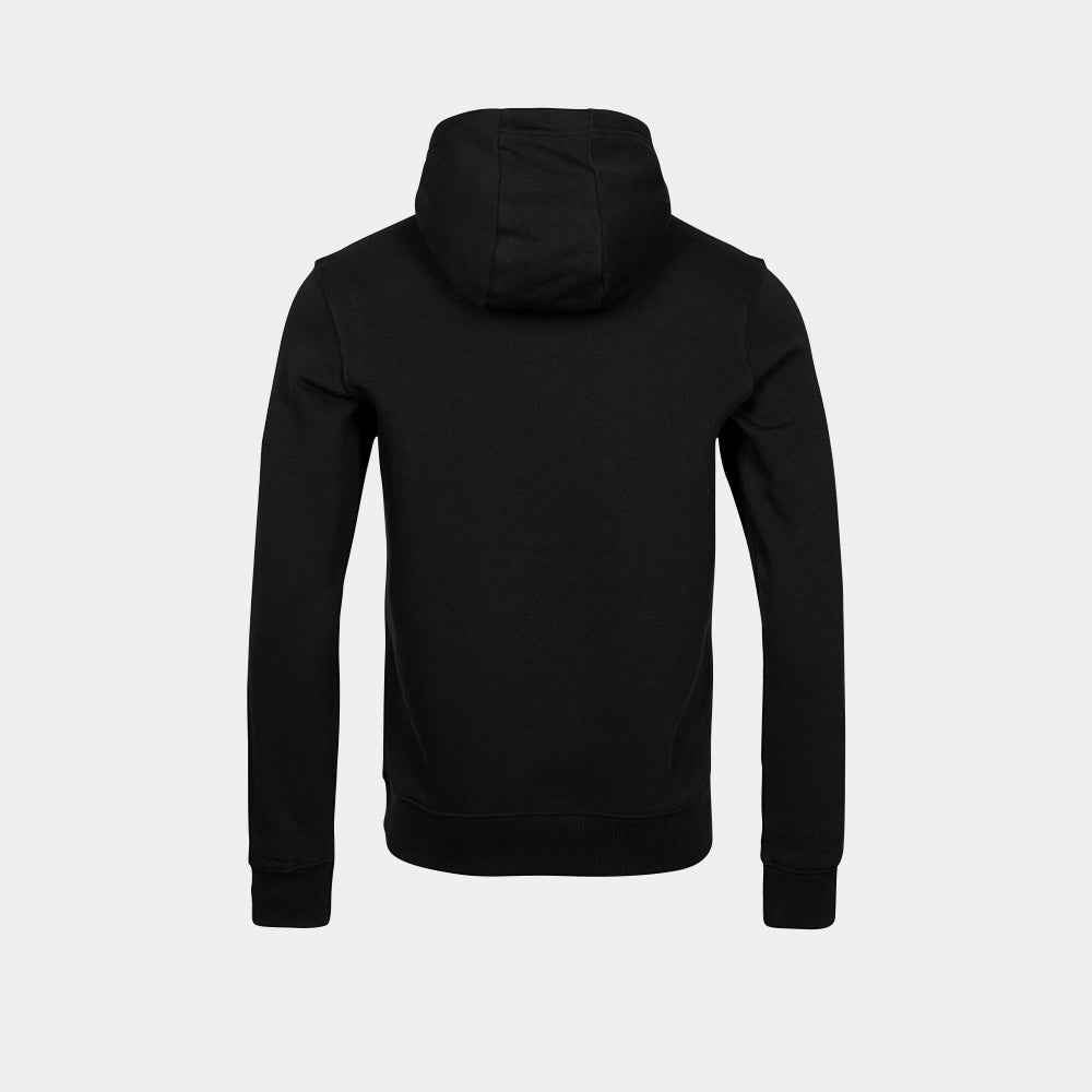 sweat manches longues pour entraînement noir avec capuche de la marque Rivat, vue arrière