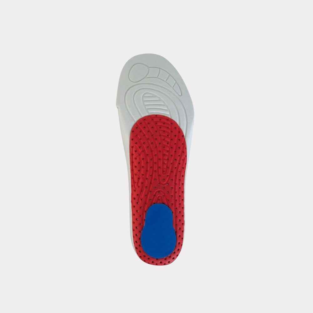 Semelle amovible pour chaussures de boxe Rivat avec zones de confort rouge et bleu