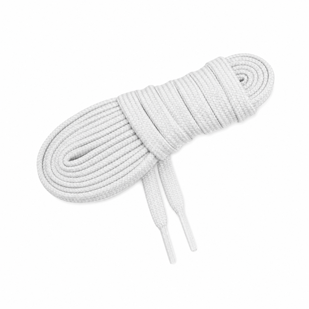 SAVATE BF TUBULAR POLYAMIDE SHOE LACE - WHITE