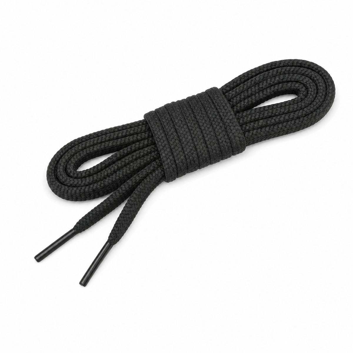 LACET TUBULAIRE POLYAMIDE POUR CHAUSSURE DE SAVATE BF - NOIR