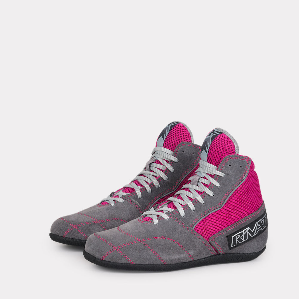 SCARPE DA BOXE FRANCESI - BOOM LADY LIGHT ANTRACITE / FUCSIA