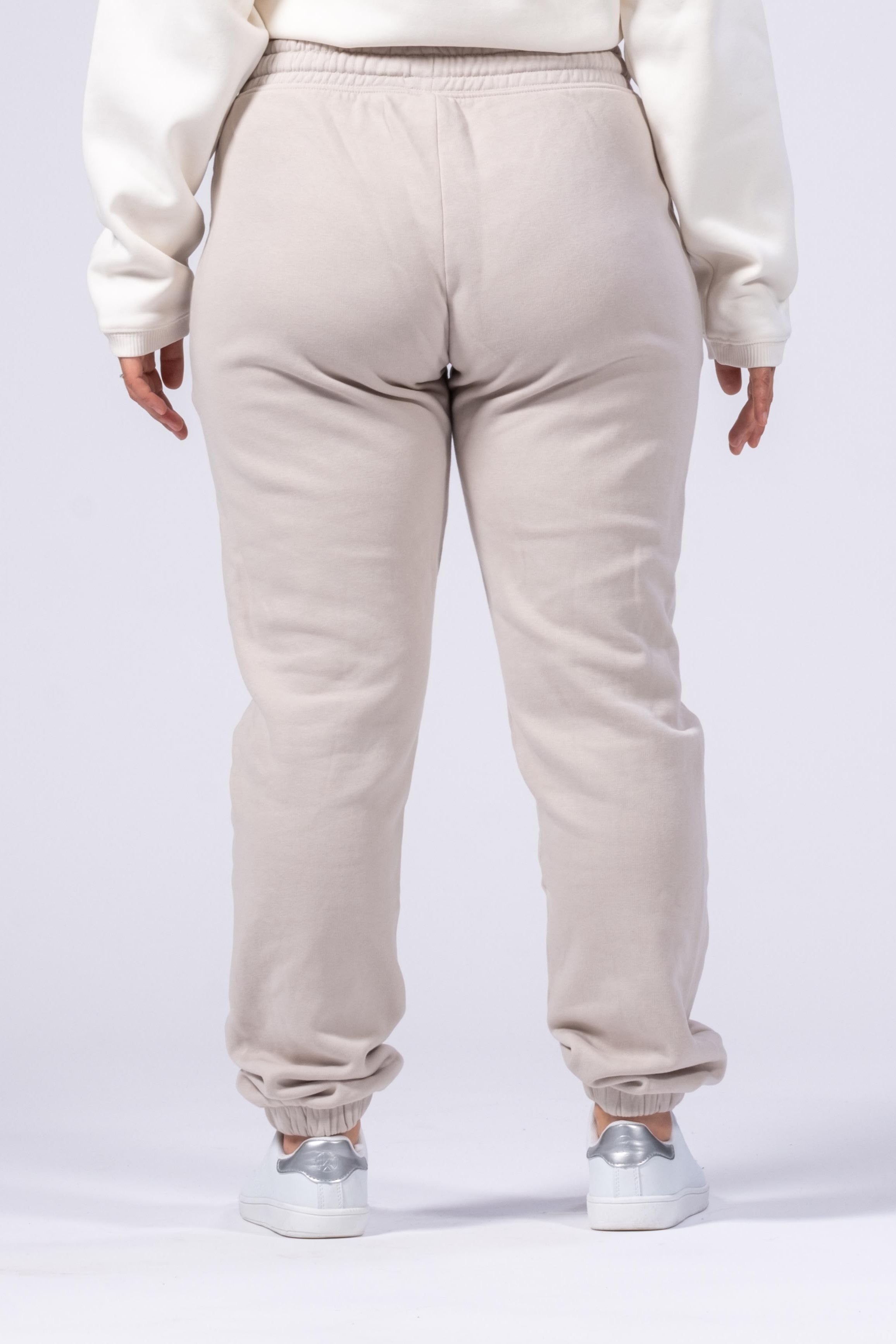 UMWELTFREUNDLICHER JOGGINGANZUG FÜR FRAUEN - CREME