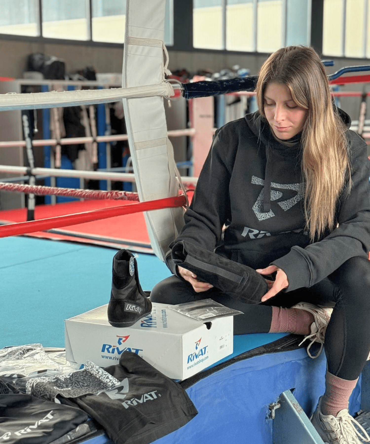 Nina Bergandi, championne du monde de savate boxe française, boxeuse du Pôle France de savate