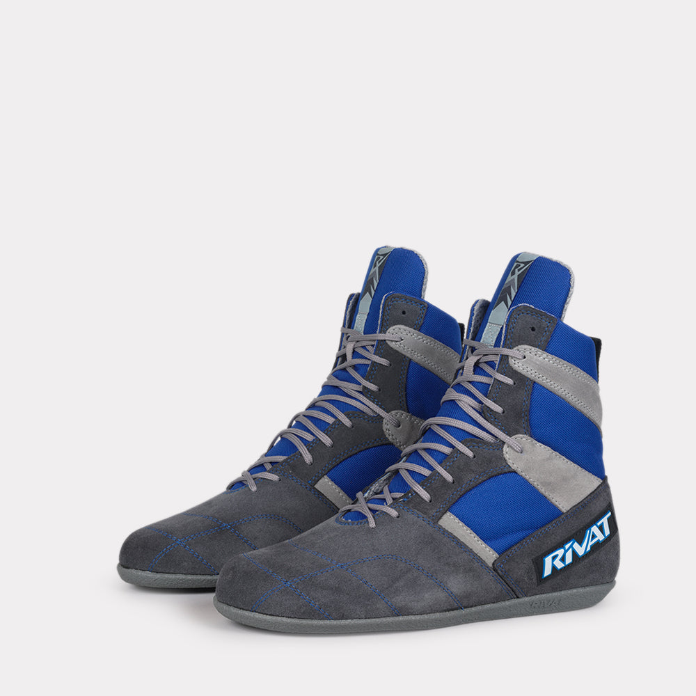 SCARPE DA BOXE FRANCESI - TOP GRIGIE / BLU