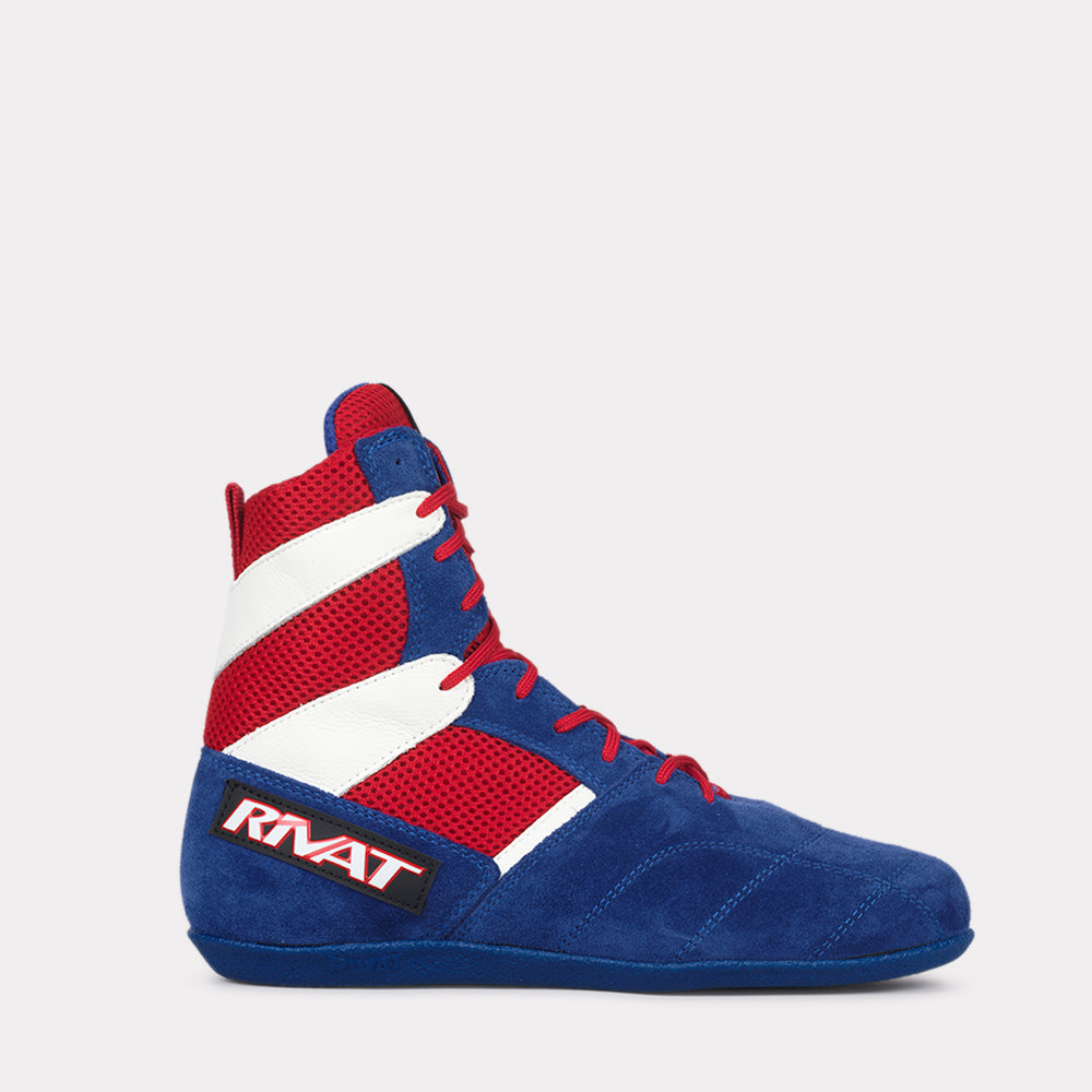 SCARPE DA BOXE FRANCESI - TOP LIGHT AZZURRO/BIANCO/ROSSO