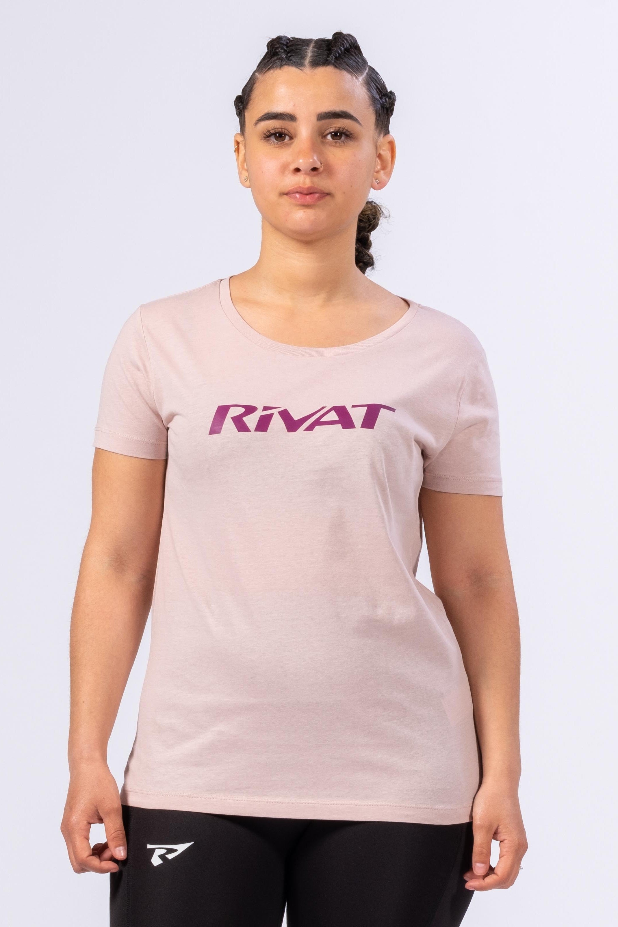 T-SHIRT ORGANIC INSPIRE FEMME EVO - ROSE