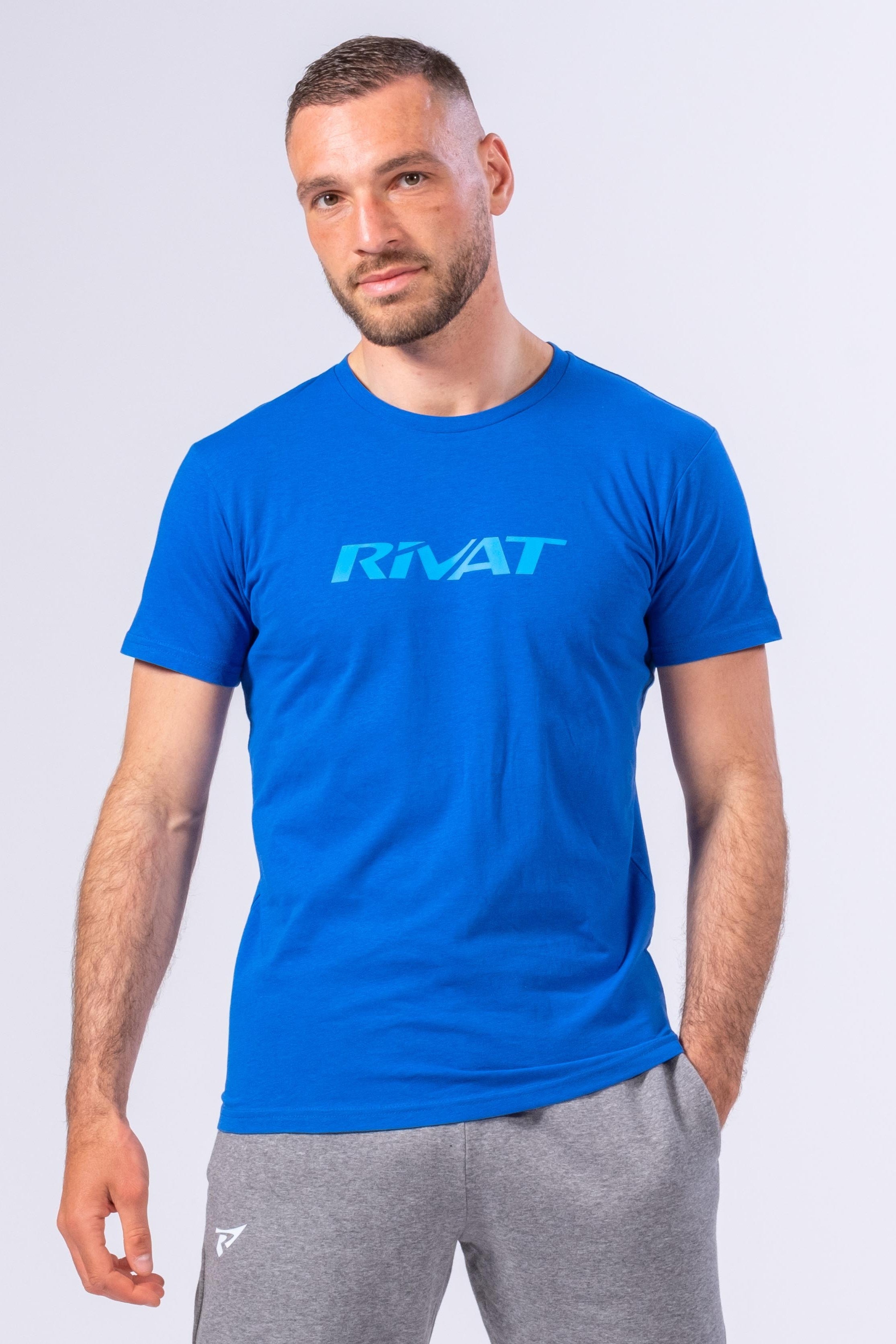 T-SHIRT ORGANIC INSPIRE HOMME EVO - BLEU