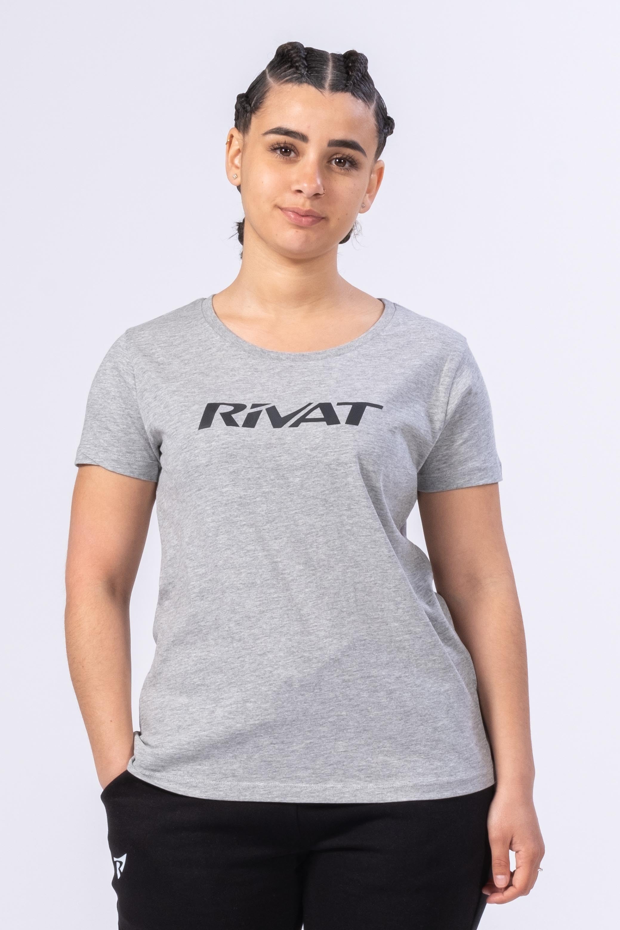 T-SHIRT ORGANIC INSPIRE FEMME EVO - GRIS