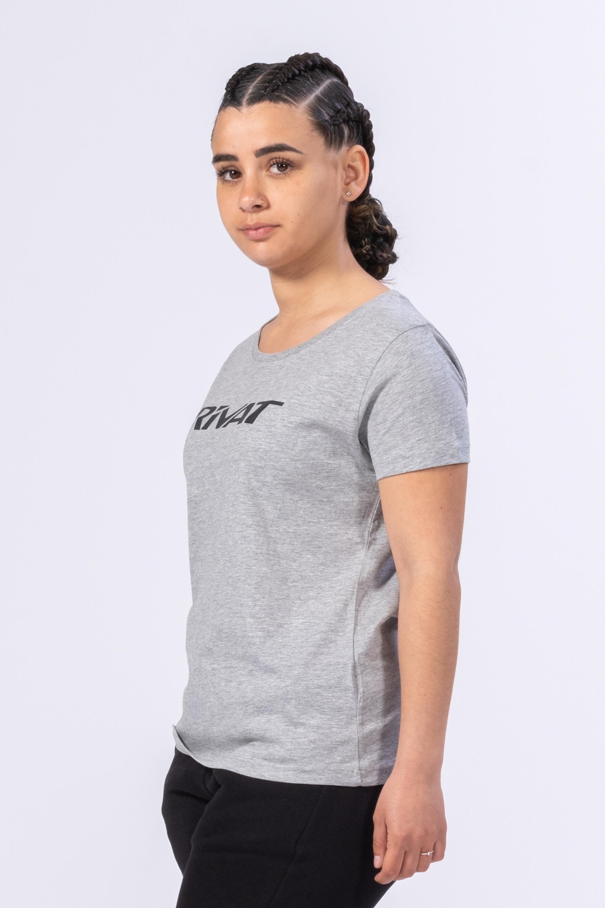 T-SHIRT ORGANIC INSPIRE FEMME EVO - GRIS
