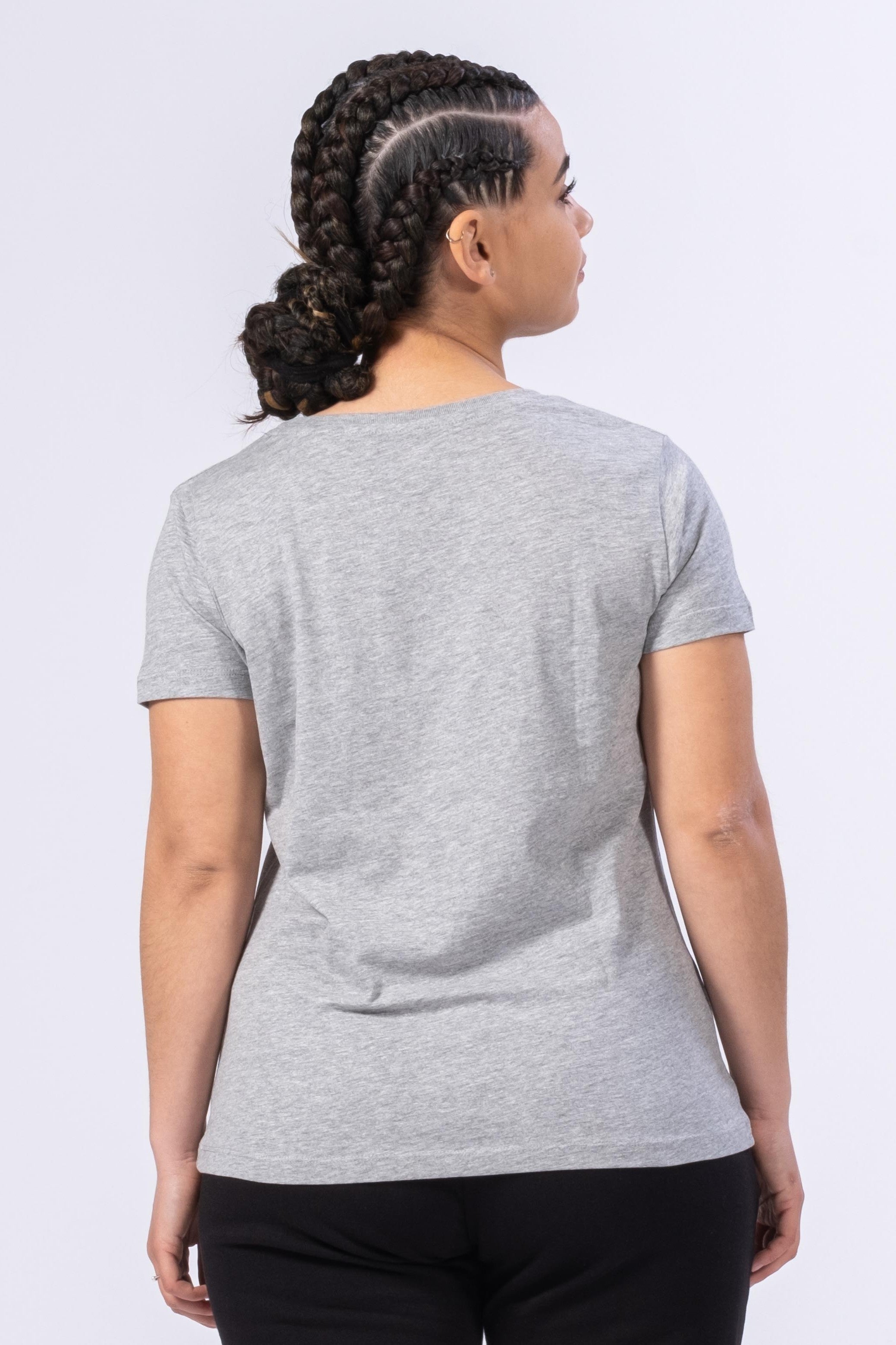 T-SHIRT ORGANIC INSPIRE FEMME EVO - GRIS