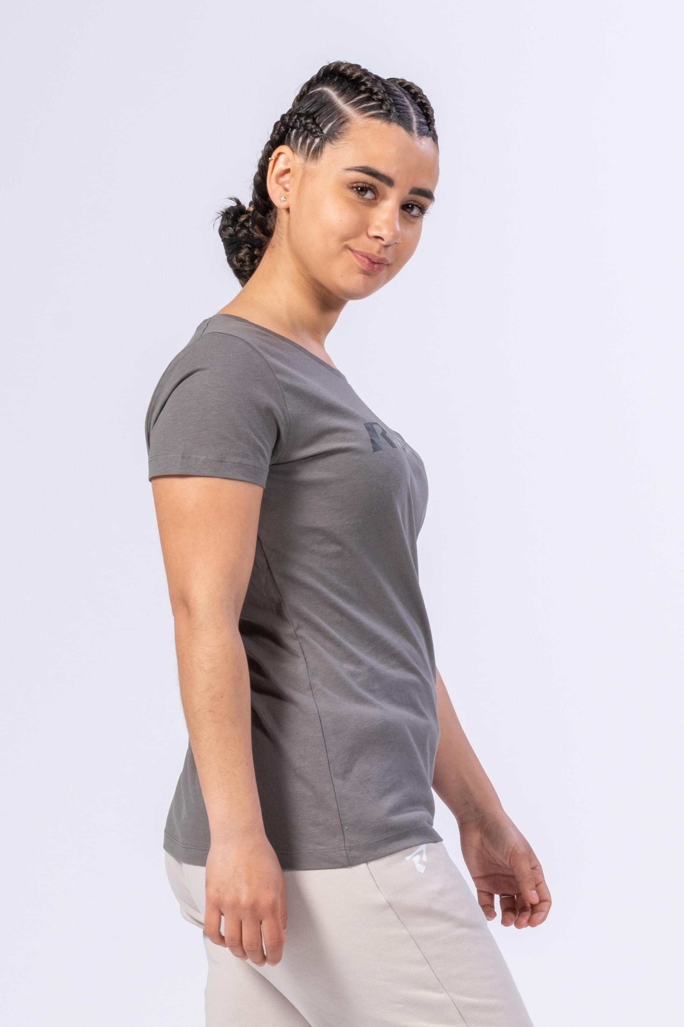 T-SHIRT ORGANIC INSPIRE FEMME EVO - KAKI