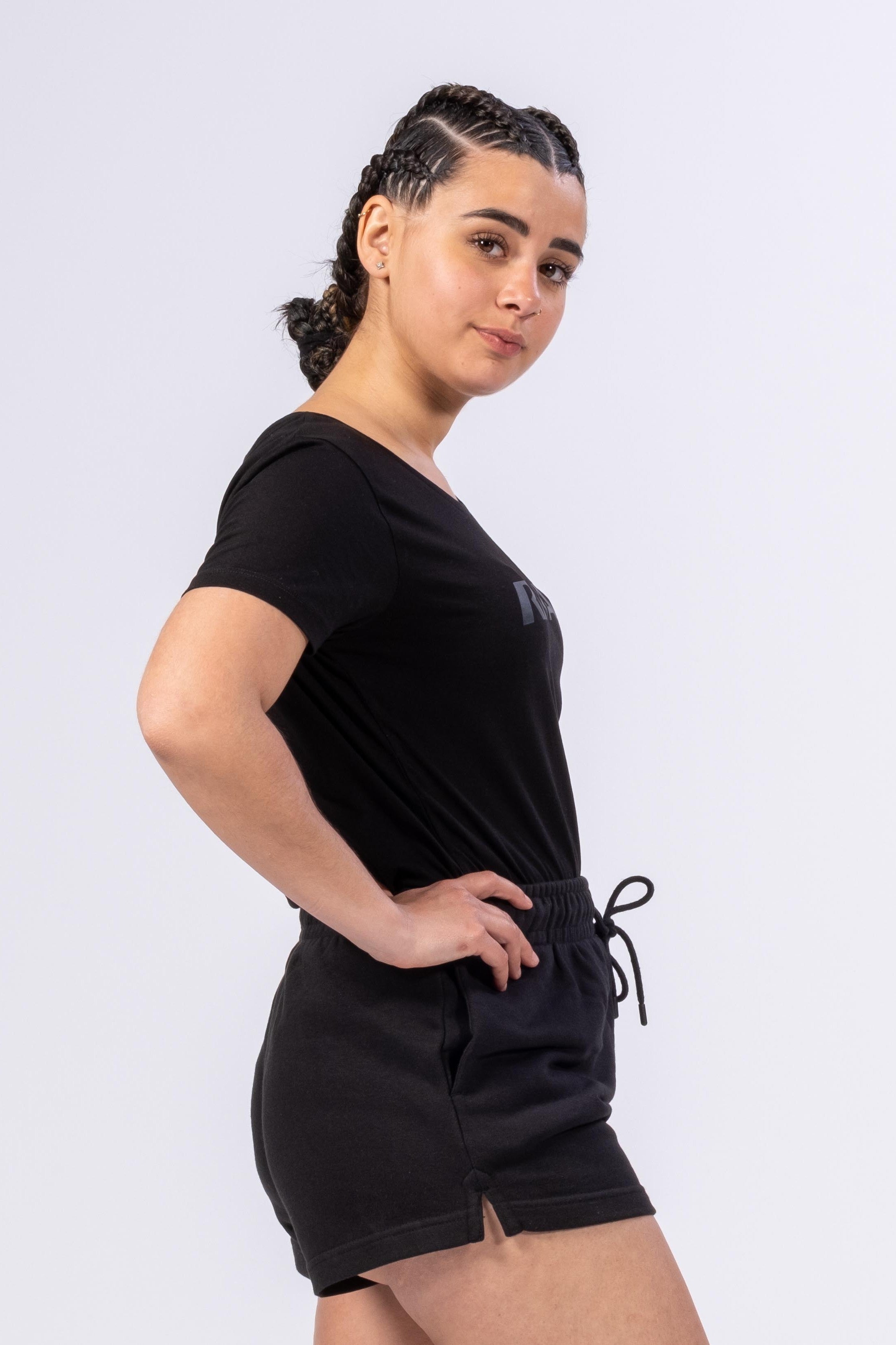 T-SHIRT ORGANIC INSPIRE FEMME EVO - NOIR