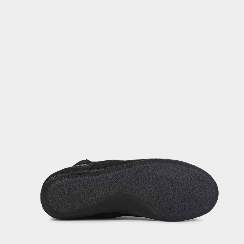 Semelle antidérapante noire de chaussures boxe française de la marque Rivat